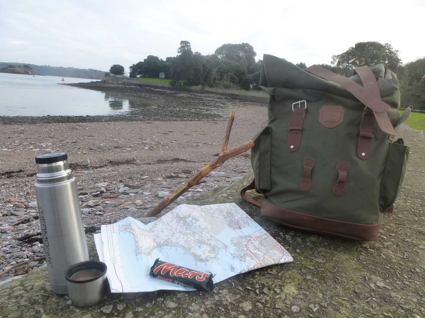 Map and Backpack