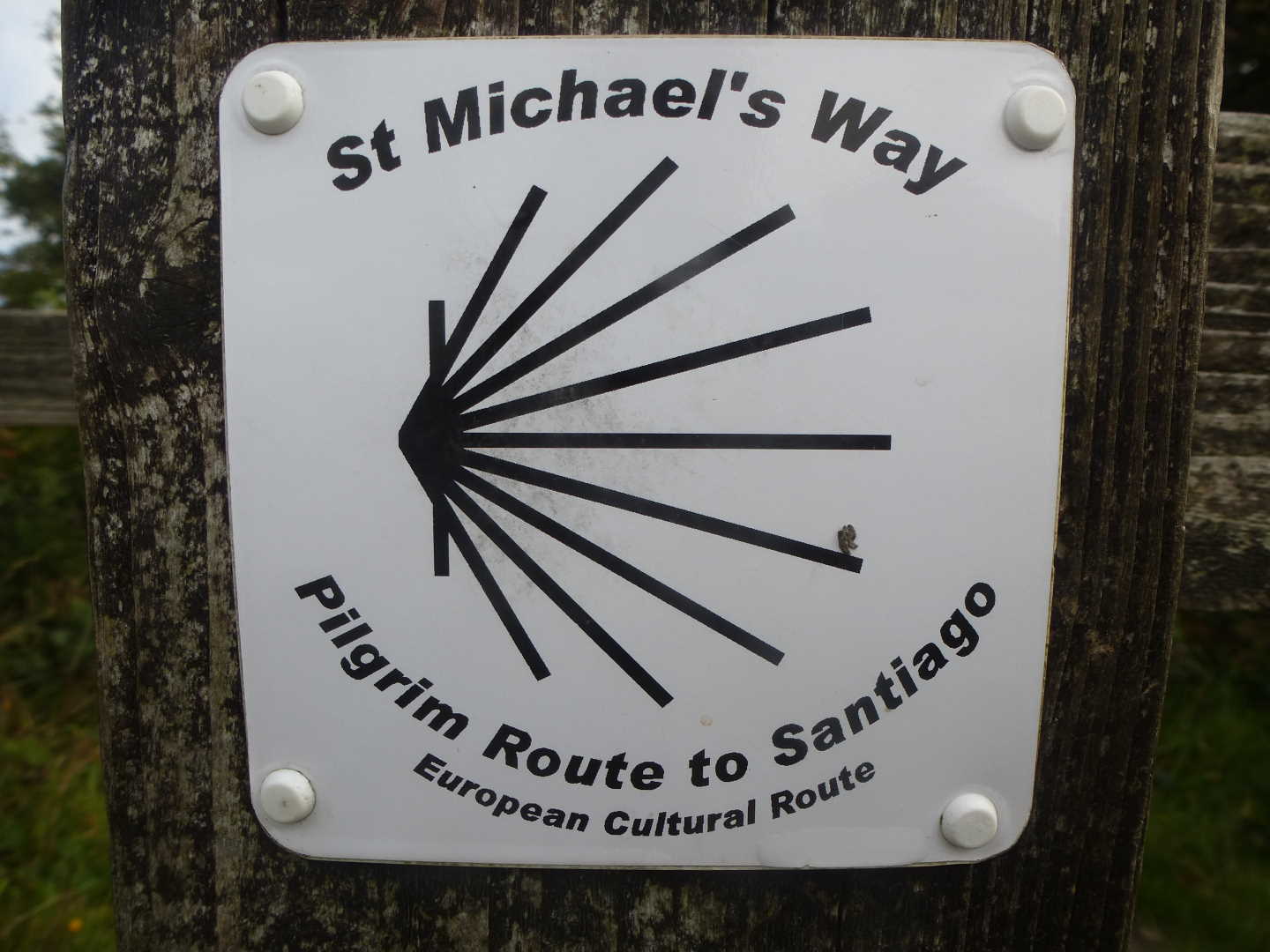 A sign for St. Michaels Way