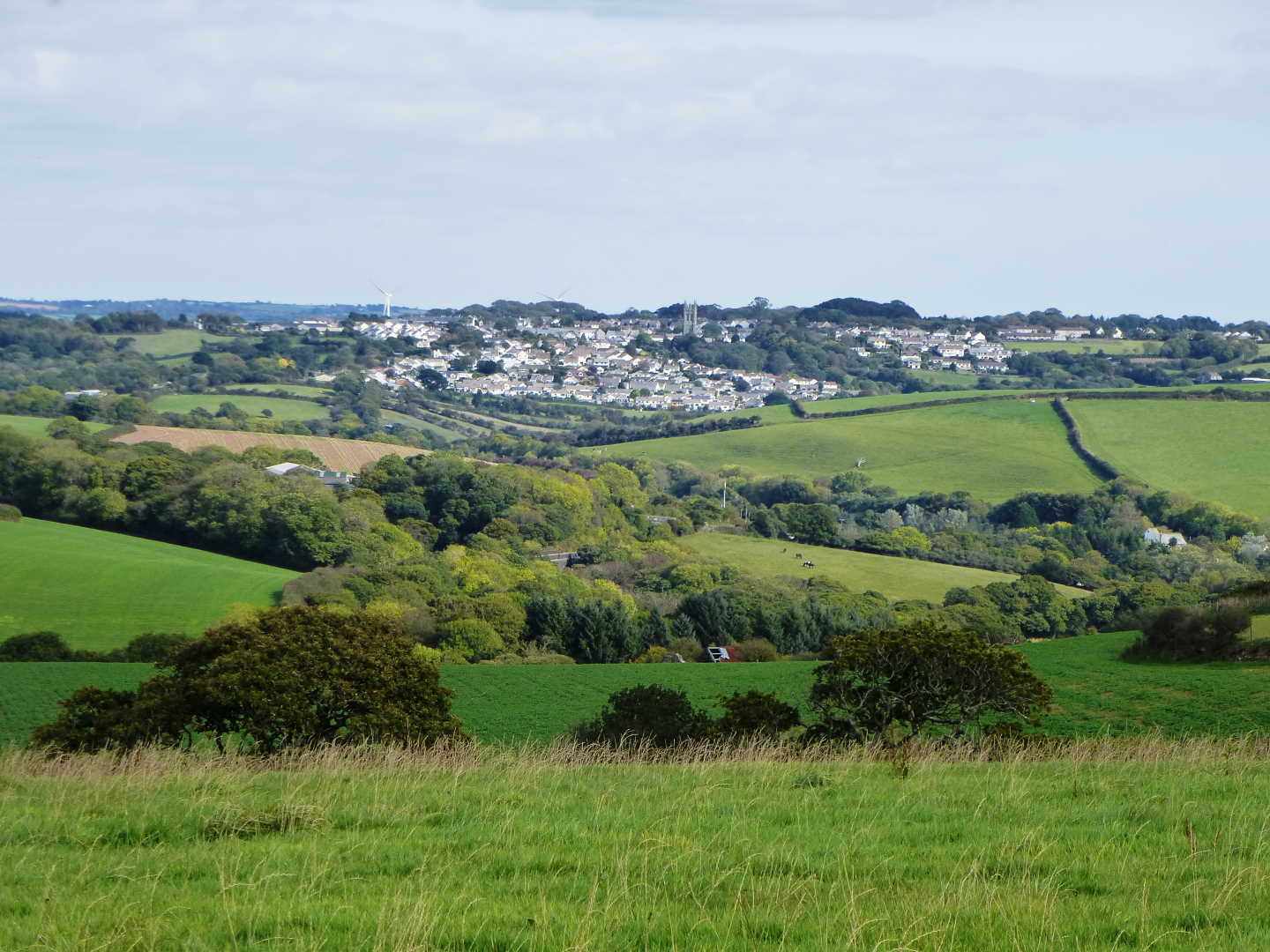 A view of Probus village